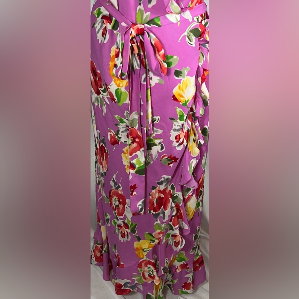 Lauren Ralph Lauren Purple Floral Maxi Dress - Picture 6 of 8
